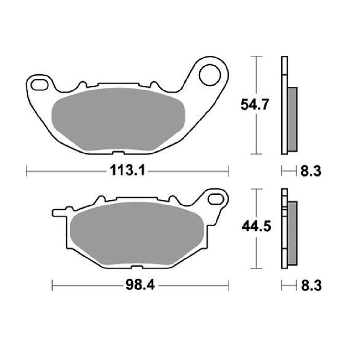 Pastillas de freno delanteras de competición SBS 931RST YAMAHA MT03 (RH07K) 321 CC 16/19