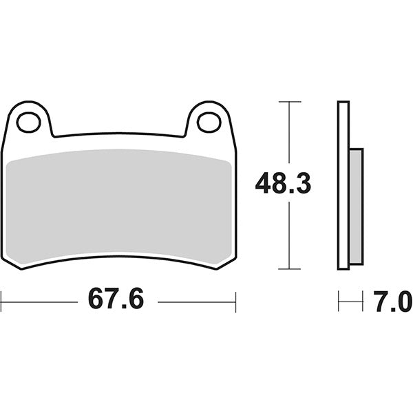 Pastillas de freno delanteras SBS 933HS BENELLI BN251 250 CC 16