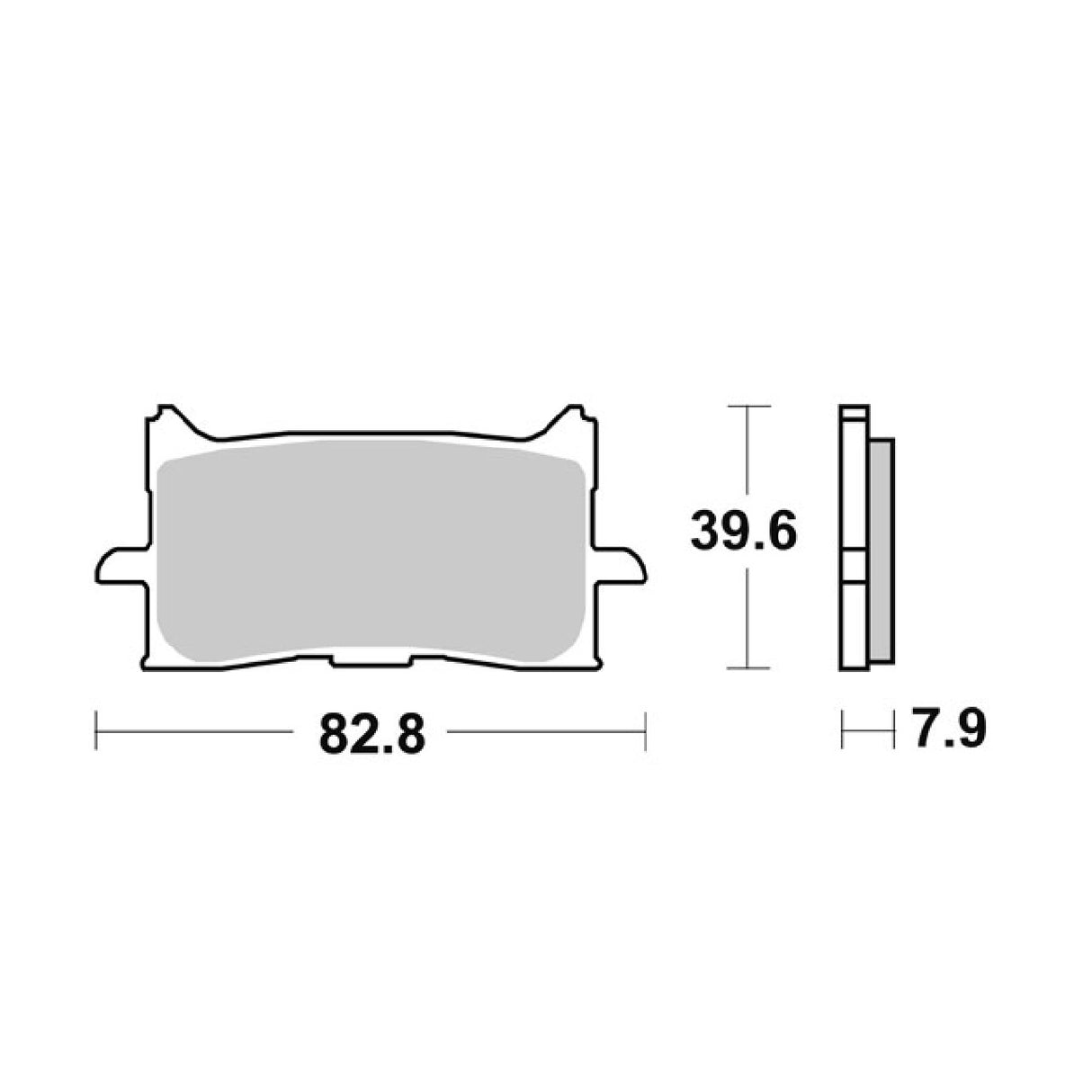 SBS 940HS Bremsbeläge vorne für HONDA CBR Neo Sports Café ABS 125 18/19