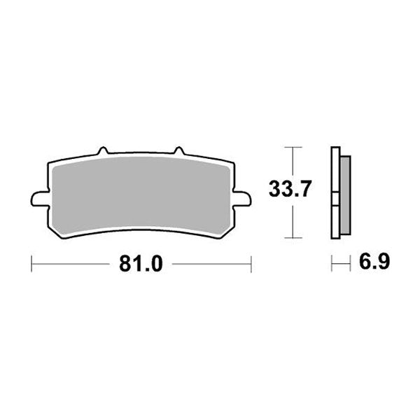 Brake Pads SBS 962RST J JUAN Fixed Radial Caliper 2p 82mm cc 0 0