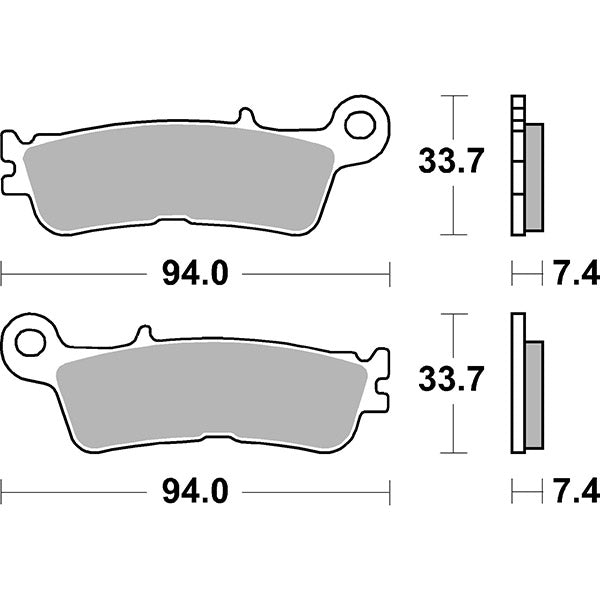 Pastillas de freno Sbs 965Si FANTIC MOTOR 450 XXF Cross 4T 2021-2023