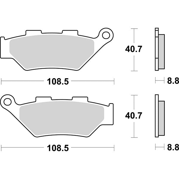 Sbs Bremsbeläge 983Hs BENELLI 400 Imperiale E4/E5 2019-2022