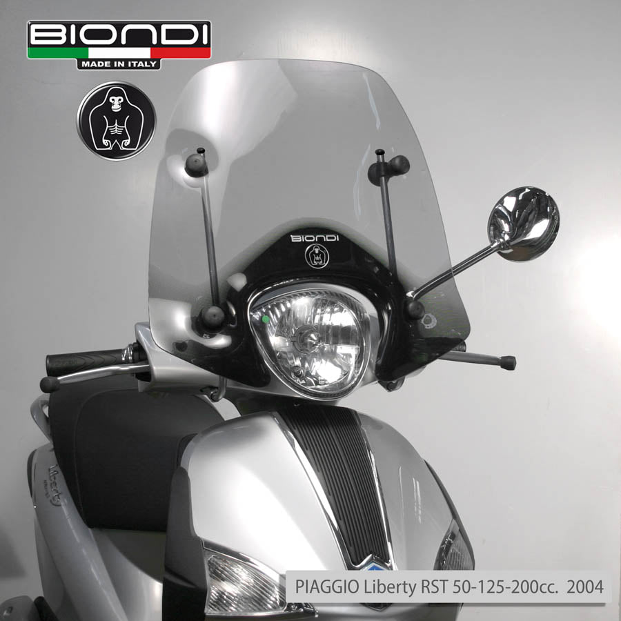 Biondi Little Club Cupolino Scooter Piaggio Liberty / Askoll eS - Fumé