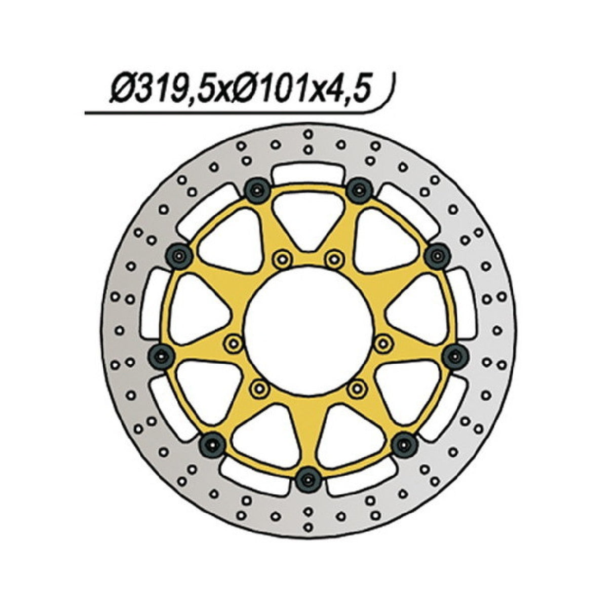 NG 019 Brake Disc HM CRE F 4T (Honda) 250 CC 04/08