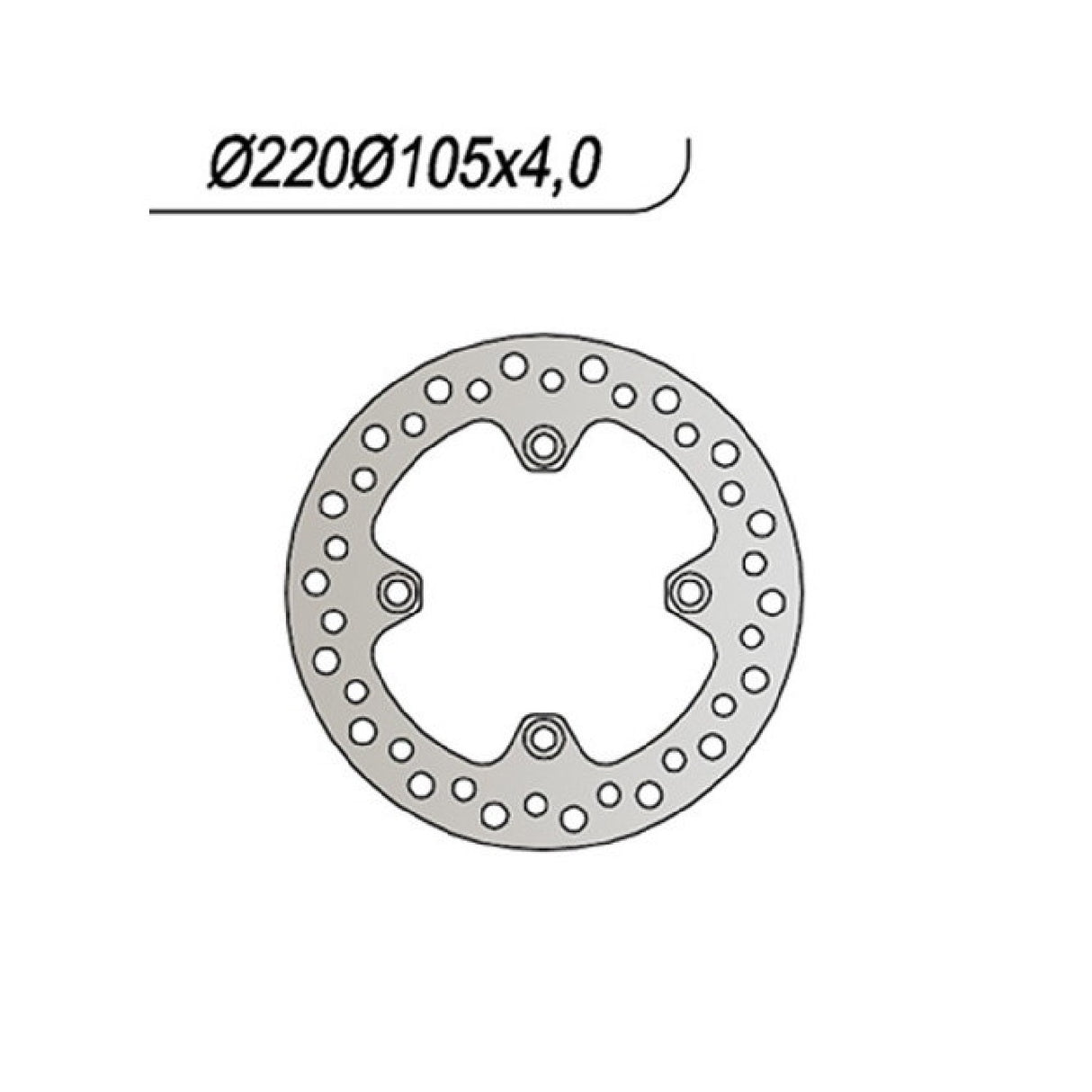 Disco de freno NG 043 HONDA CBR R (JC34/J39/J50) 125 CC 04/13