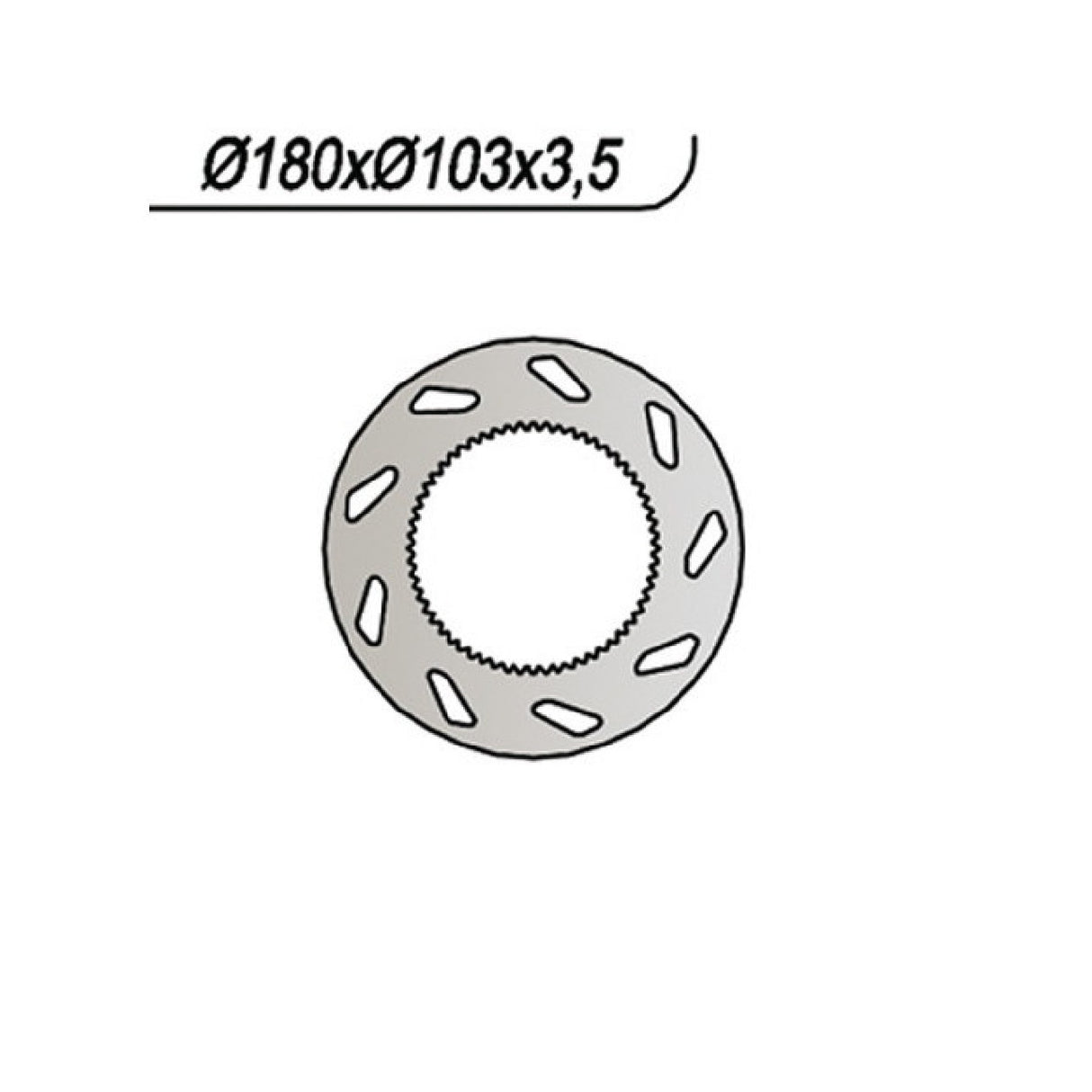 NG 077 Bremsscheibe MOTOR HISPANIA Furia 50 CC 97/01