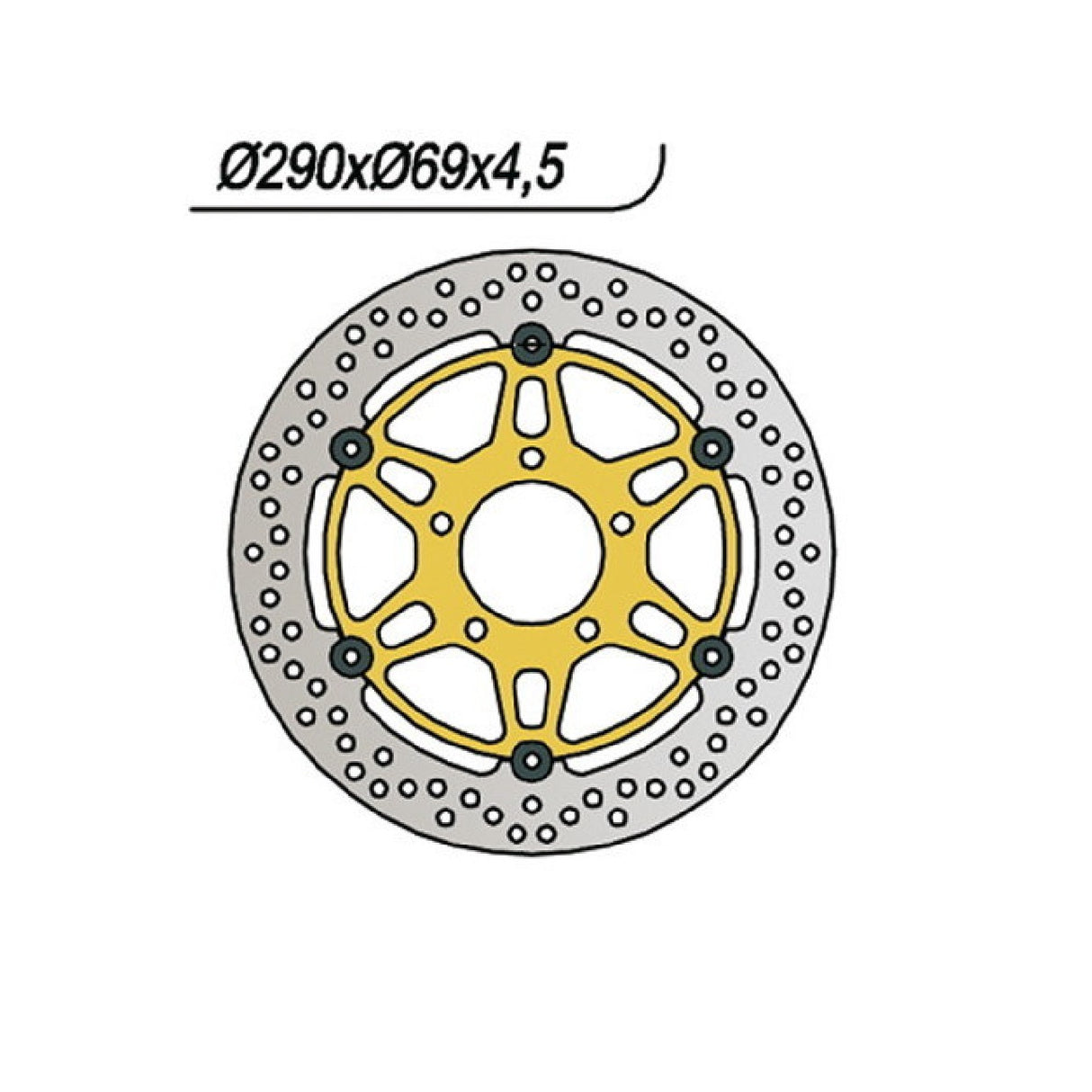 Disco de freno NG 1000 SUZUKI GSX F 600 CC 98/07