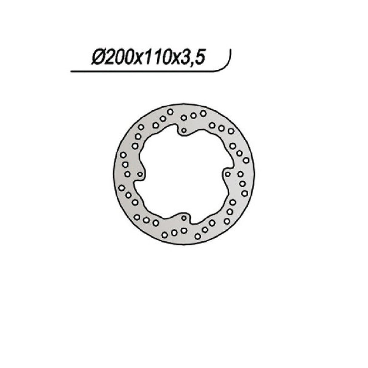 NG 1030 Disco de Freno KTM SX 17/14 85 CC 03/10
