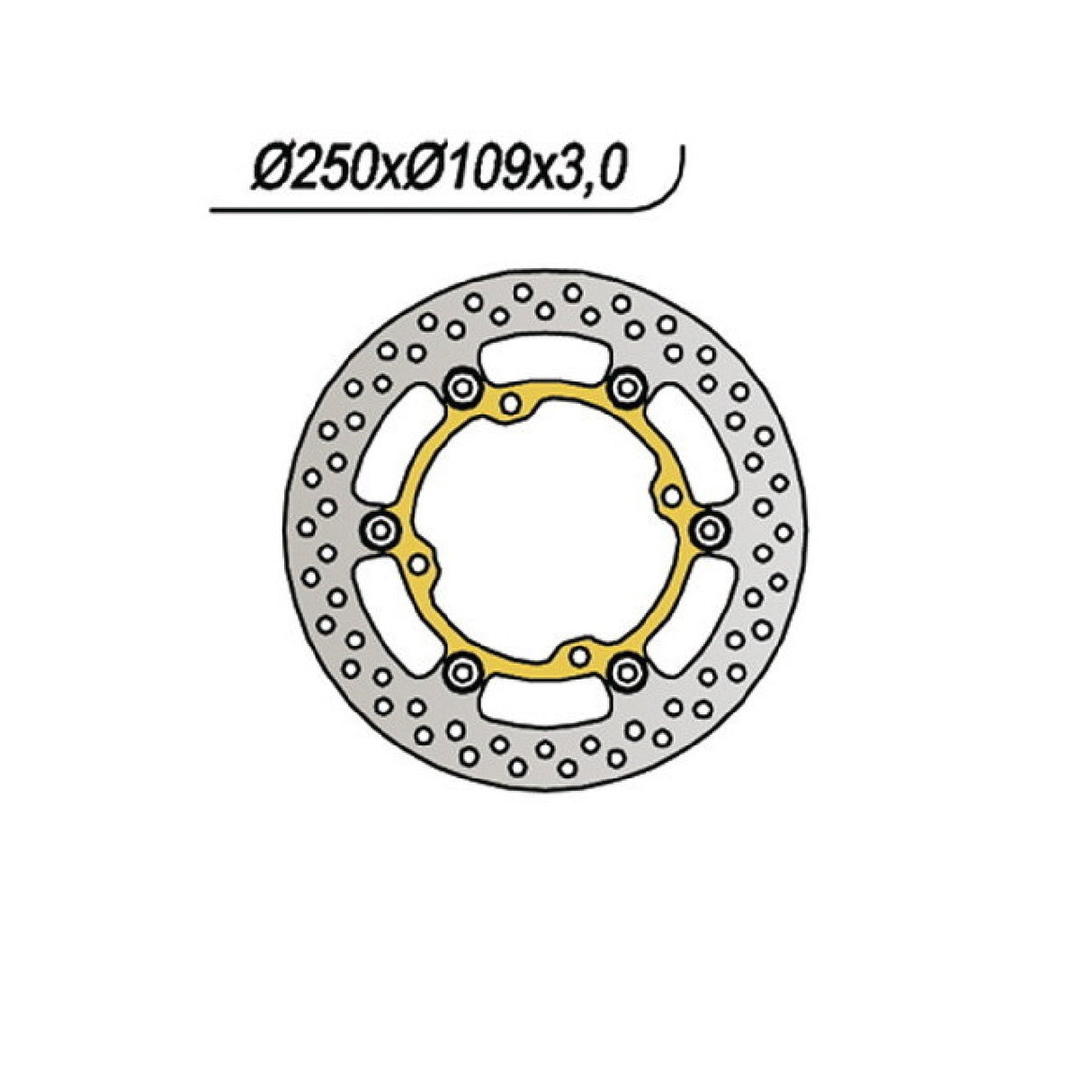 NG 1031 Bremsscheibe KAWASAKI KX 125 CC 06/08