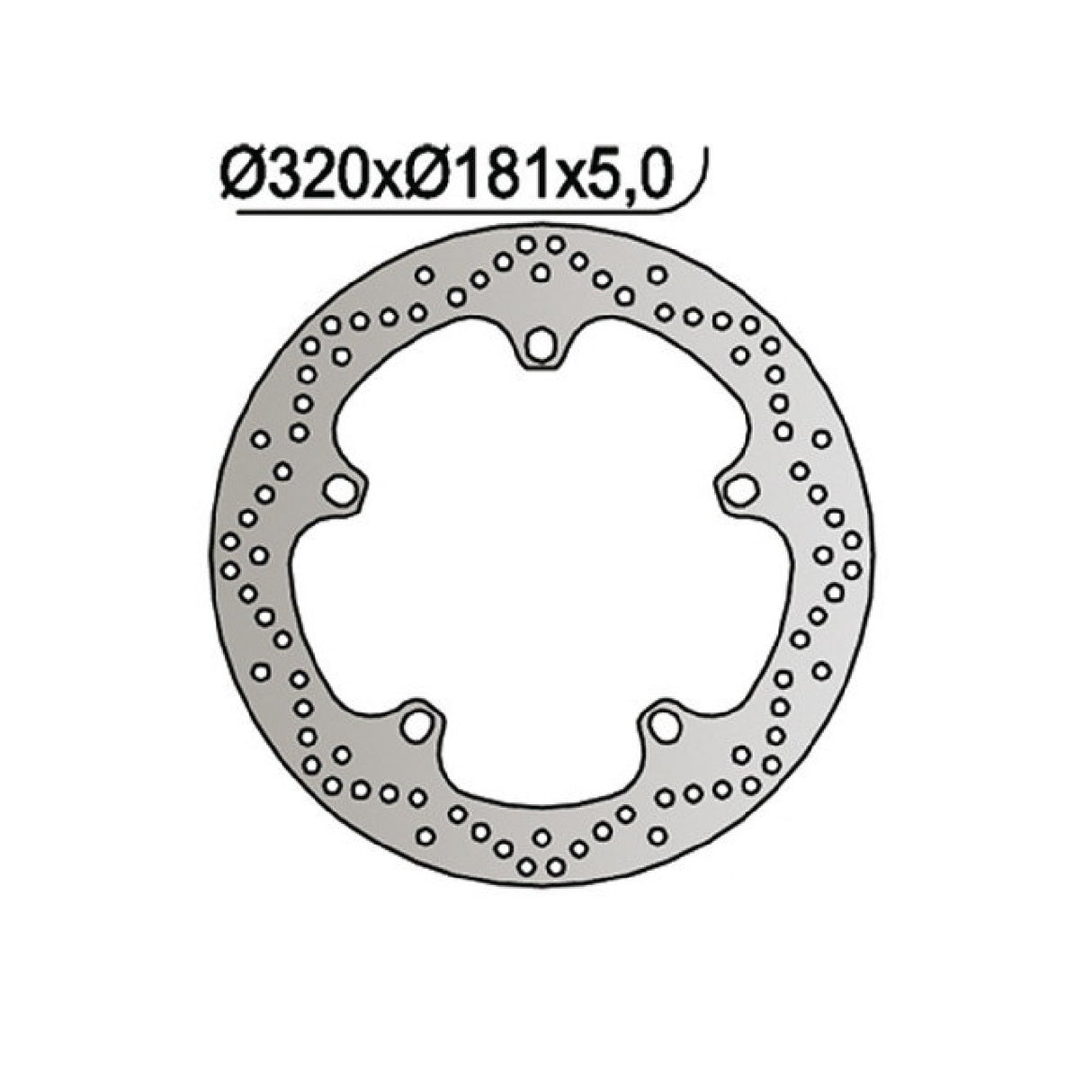 NG 1046 Disco de freno BMW F GT (K71) 800 CC 13/19