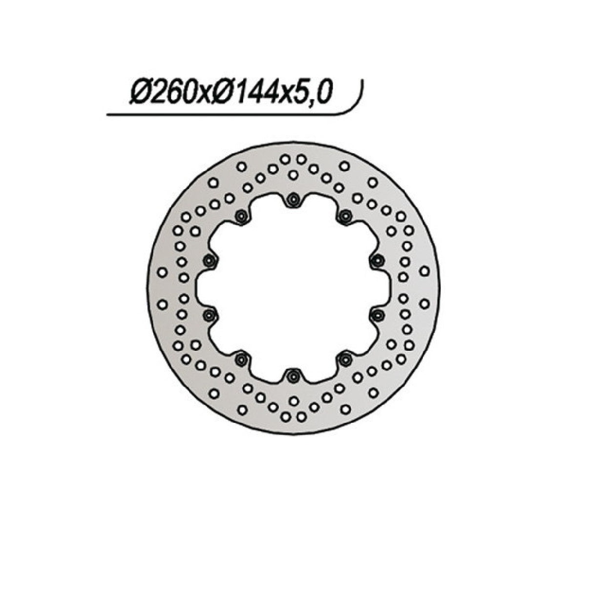 NG 1047 Disco de freno BMW R 45-20kw / R 45-26kw N/T 450 CC 81/85