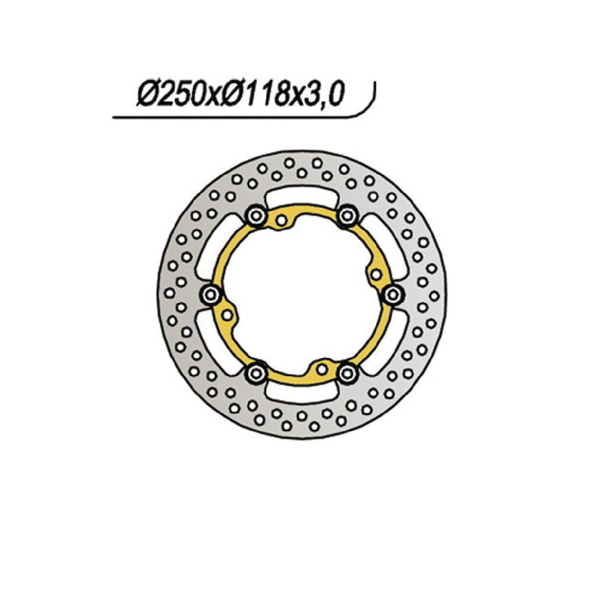 NG 1048 Bremsscheibe Suzuki RMZ 4T 250 CC 07/18