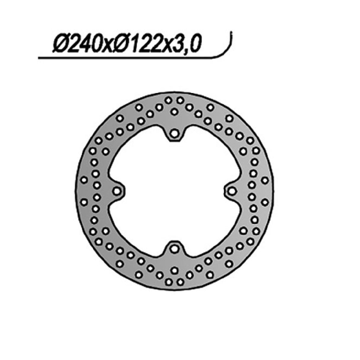 NG 1049 Bremsscheibe Suzuki RMZ 4T 250 CC 07/18