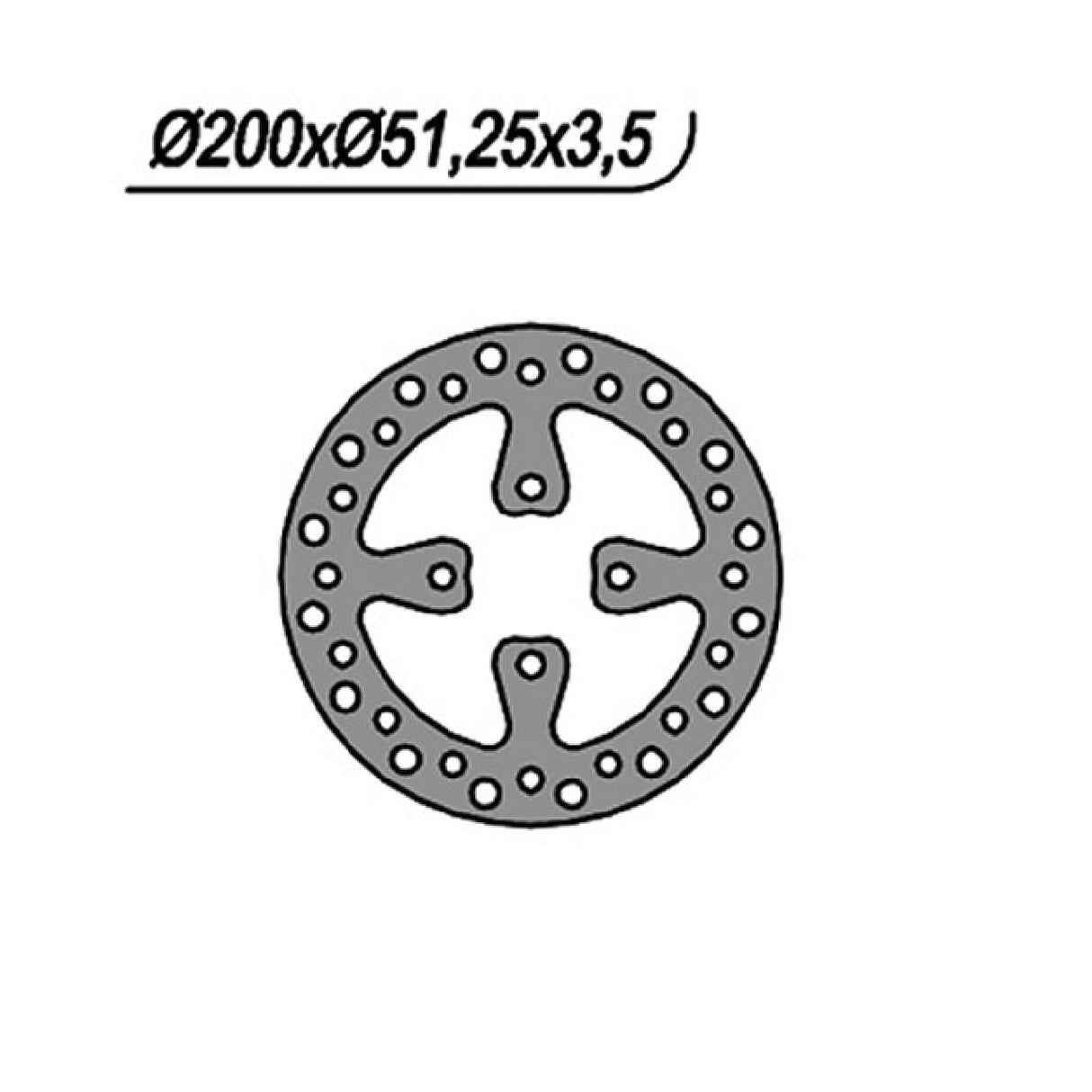 NG 1059 Disco de Freno YAMAHA YFZ S 450 CC 06/07