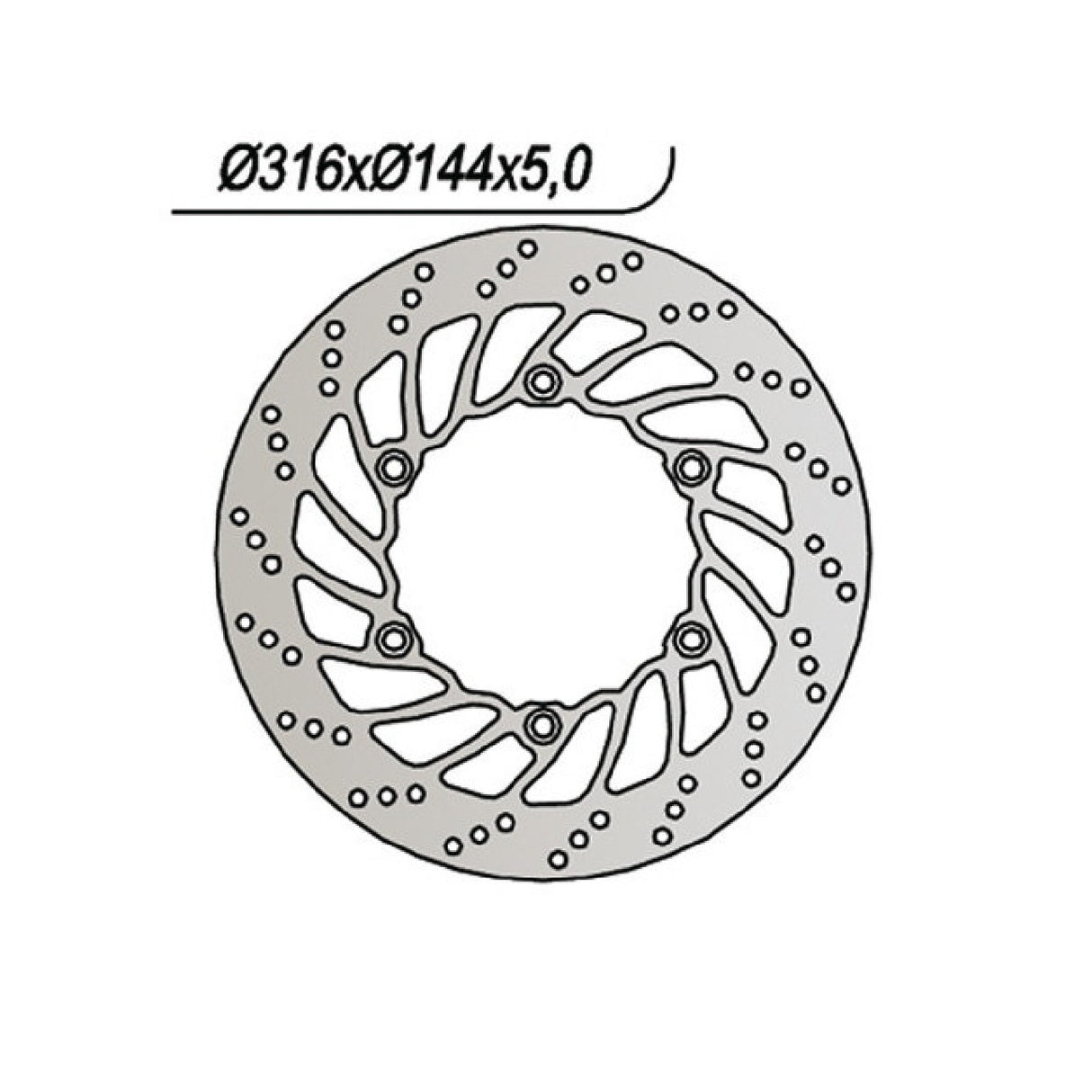 NG 1073 Disco de freno HONDA ST Pan European (SC26) 1100 CC 96/01