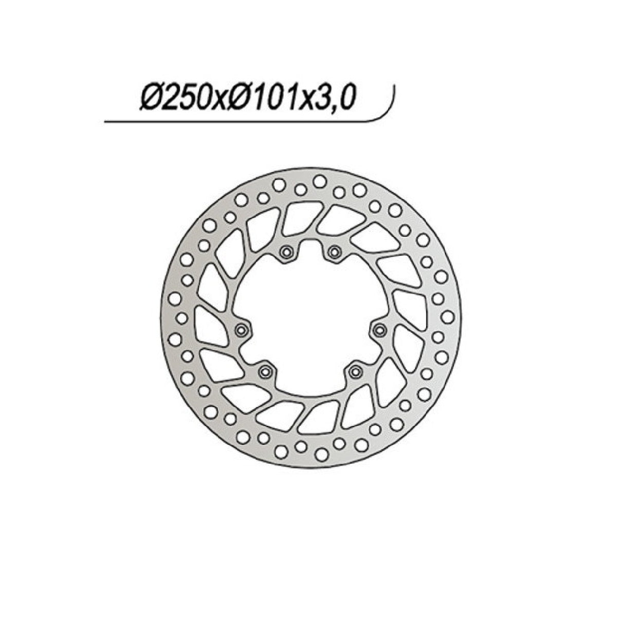 NG 1116 Brake Disc HM CRE FX 4T (Yamaha) 125 CC 08/10