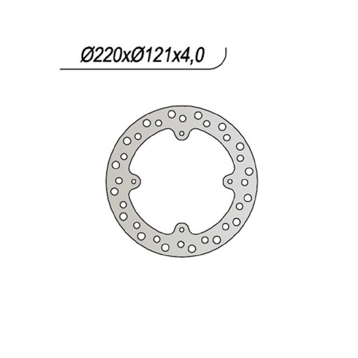 NG 1117 Disco de freno HM CRE FX 4T (Yamaha) 125 CC 08/10