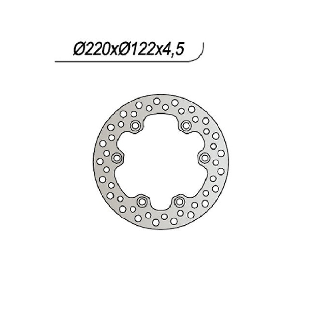 NG 1119 Brake Disc HONDA CR R 125 CC 85/88