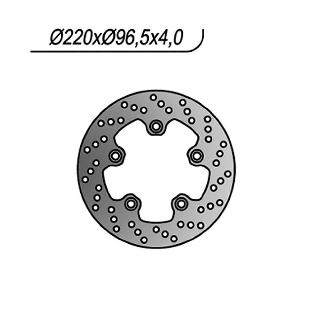 NG 1126 Brake Disc SYM HD E2 (LH12W-6) 125 CC 03/06