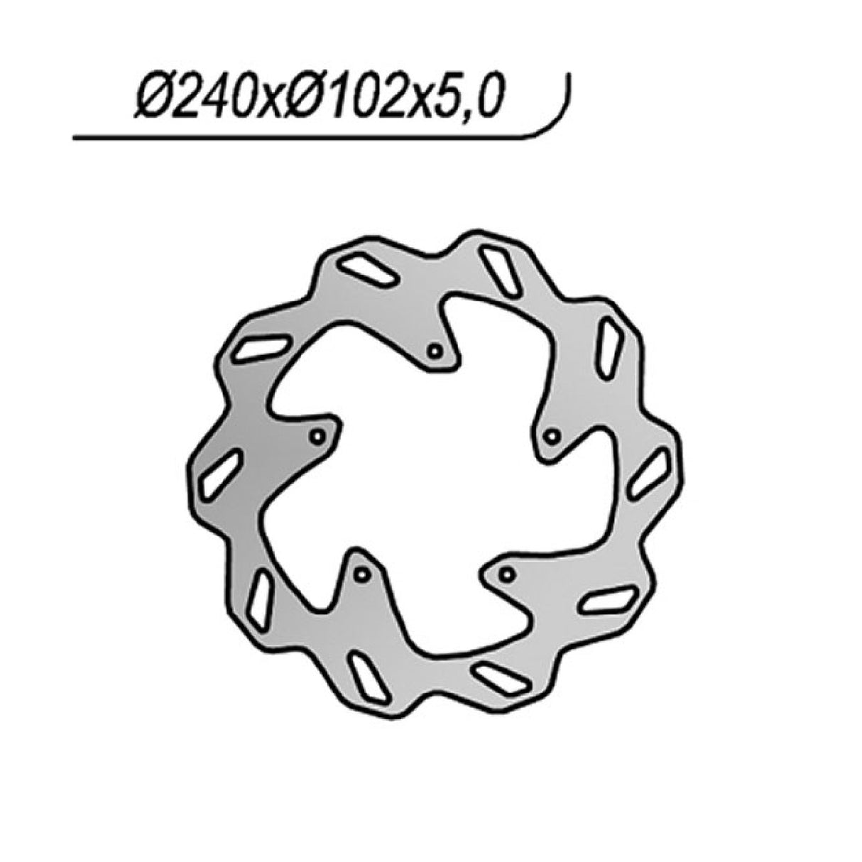 NG 1147X Brake Disc APRILIA RXV 450 CC 05/14