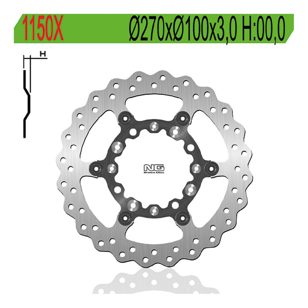 NG 1150X Bremsscheibe KAWASAKI KX 125 CC 03/05