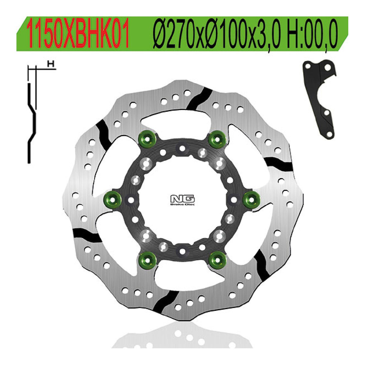 NG 1150XBH Bremsscheibe KAWASAKI KX 125 CC 03/05