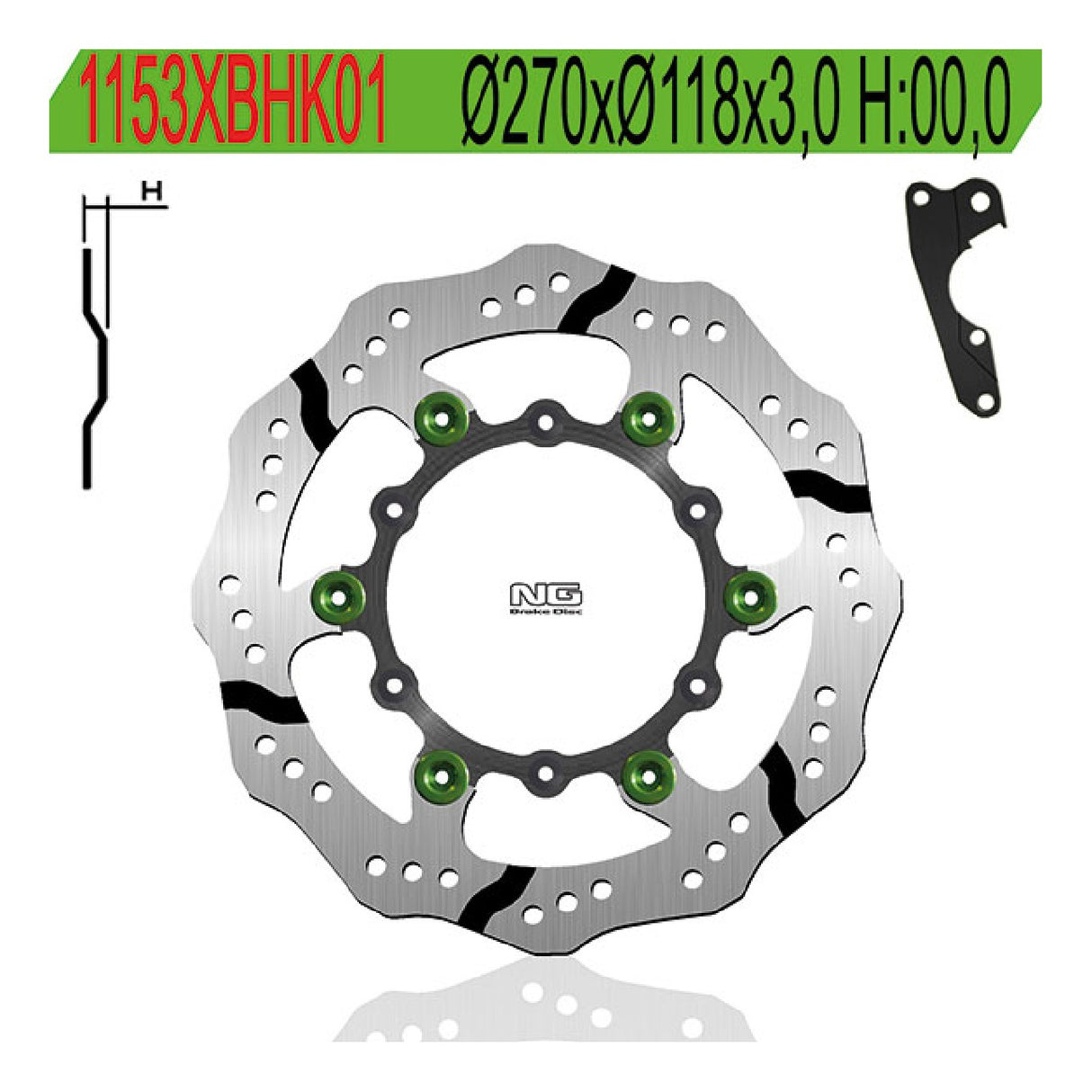 NG 1153XBH Bremsscheibe Suzuki RM 125 CC 89/08