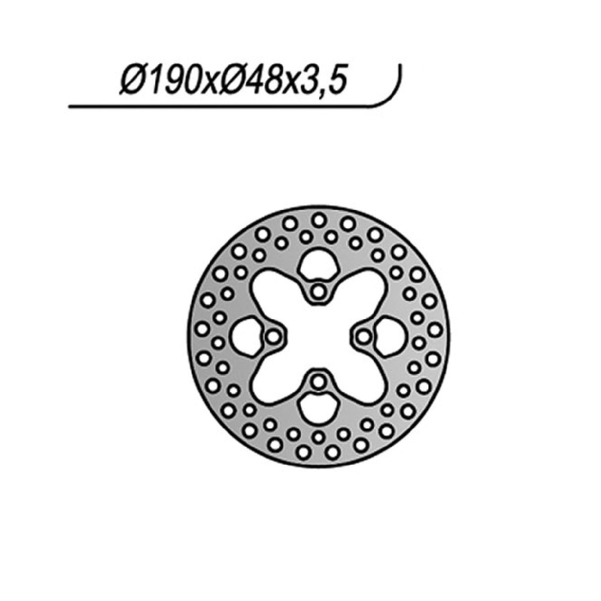 NG 1187 Disco Freno MBK Booster Rocket 50 CC 97/98