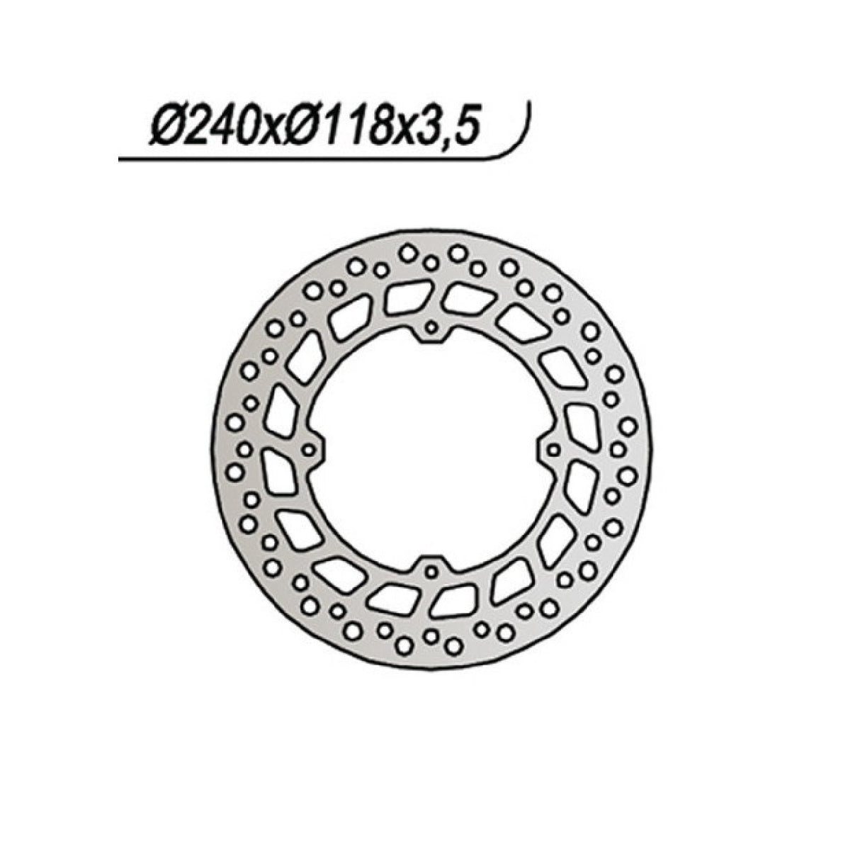 NG 119 Bremsscheibe HONDA XLR (MD11) 250 CC 84/87