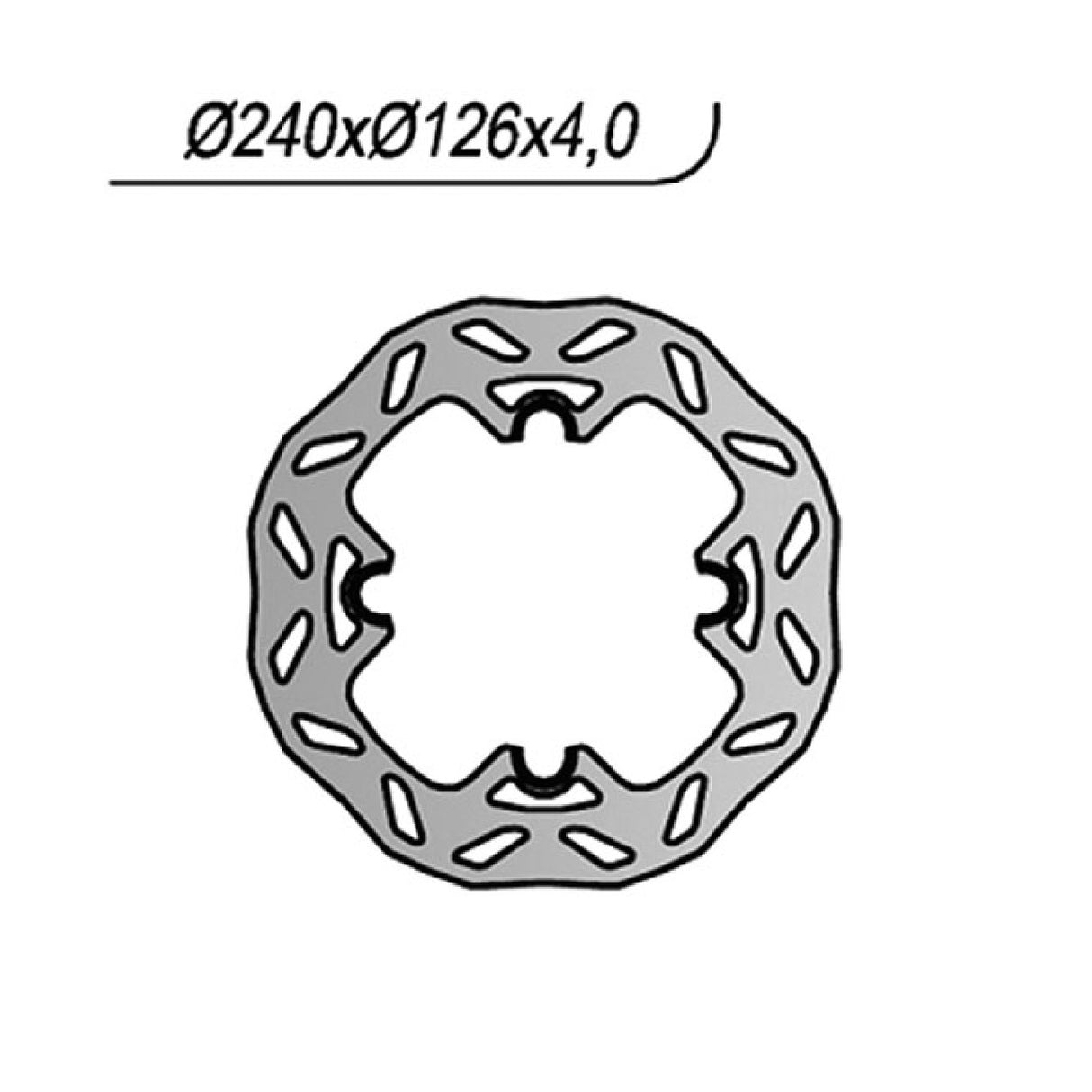 NG 1193X Brake Disc HUSQVARNA CR 125 CC 06/07