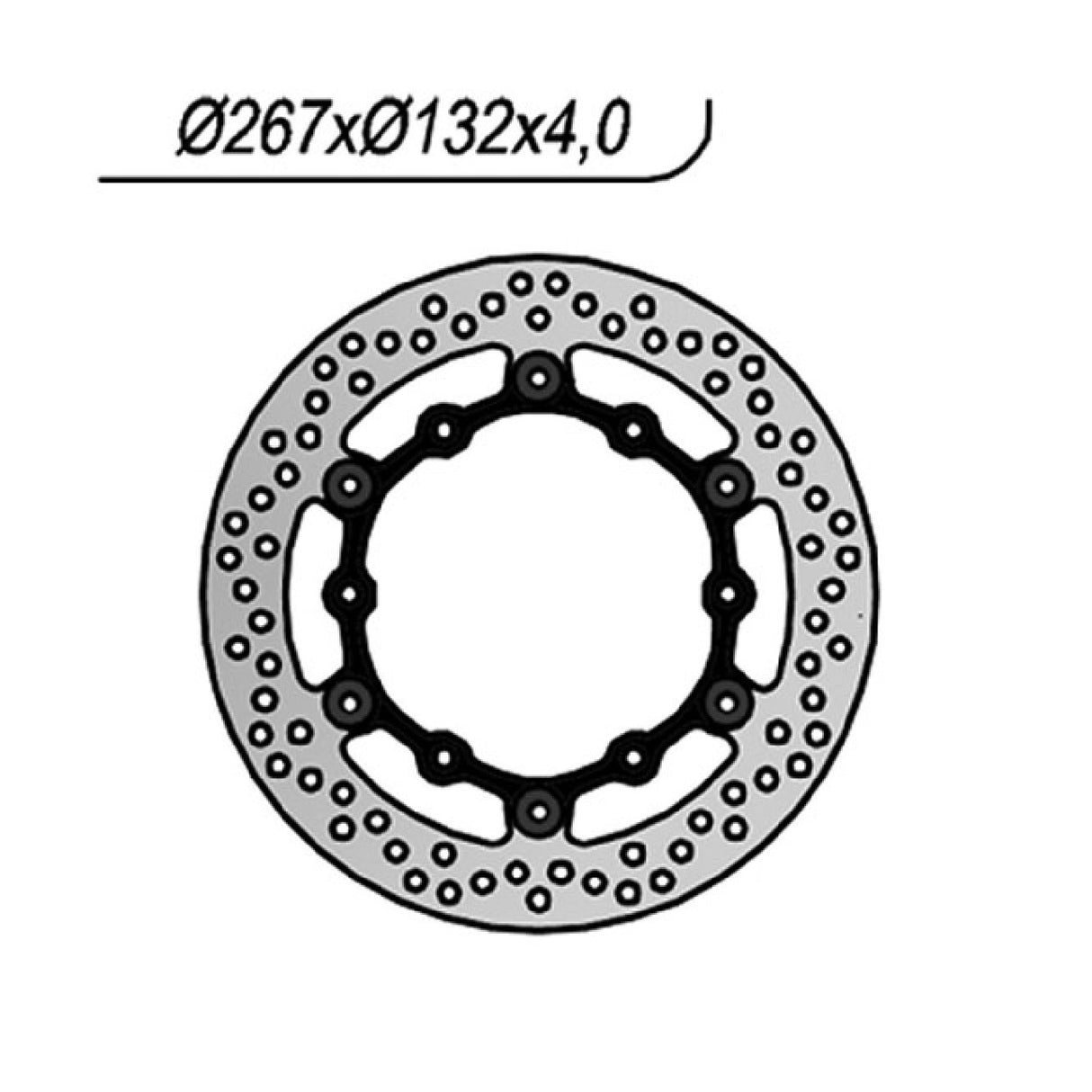 NG 1195 Brake Disc YAMAHA RD LC (4CE1/4CE2) 350 CC 91