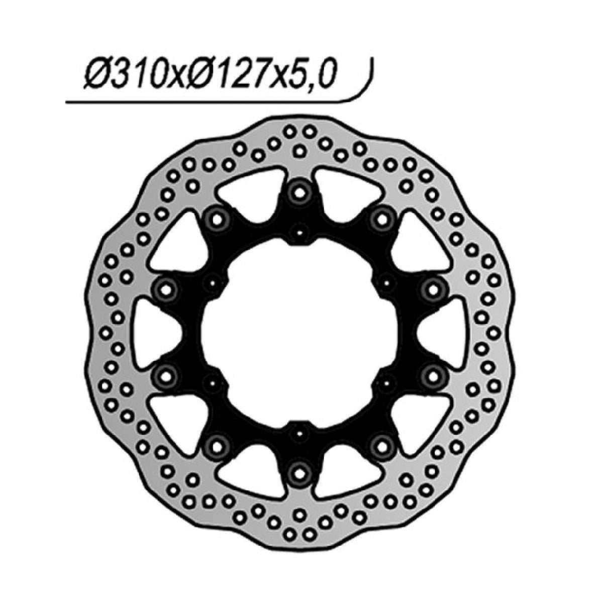 Disco de freno NG 1224X HUSABERG FS C 450 CC 05/08