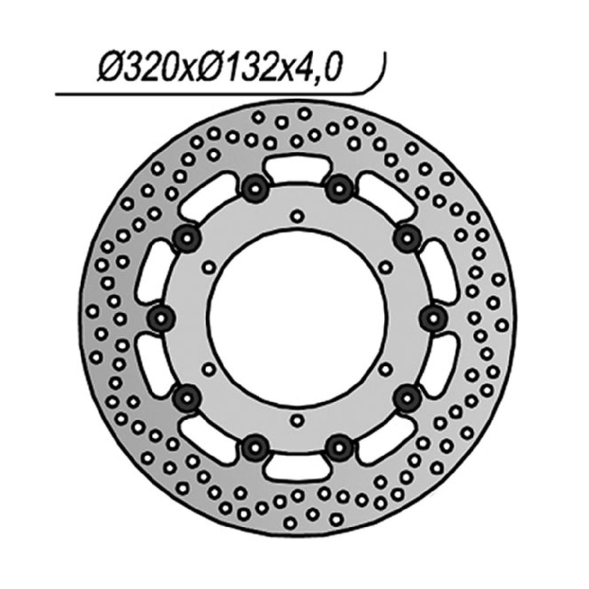 Disco de freno NG 1226 YAMAHA XT