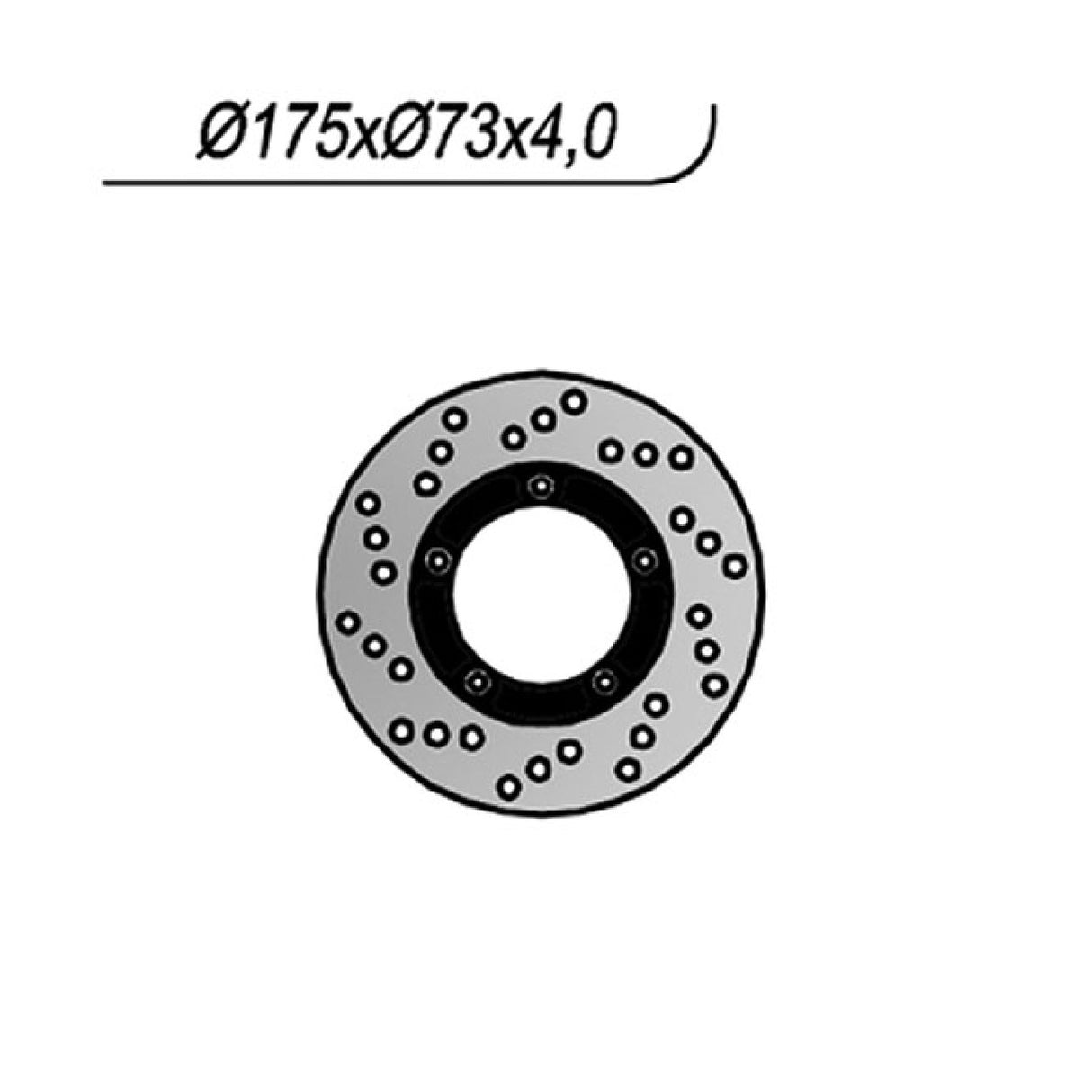 NG 1237 Disco Freno PIAGGIO Hexagon 125 CC 94/97