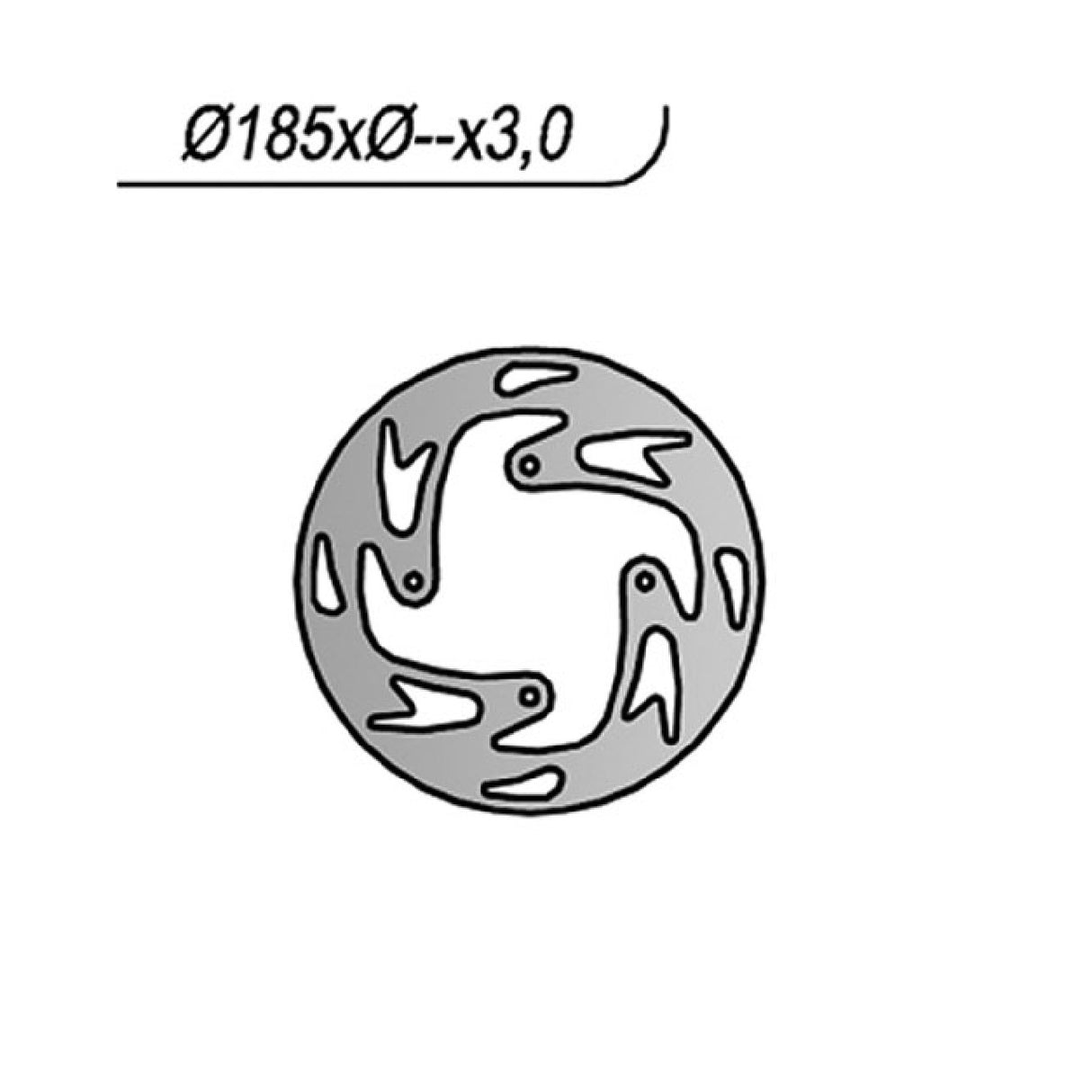 NG 1244 Bremsscheibe OSSA TR I 280 CC 11/13