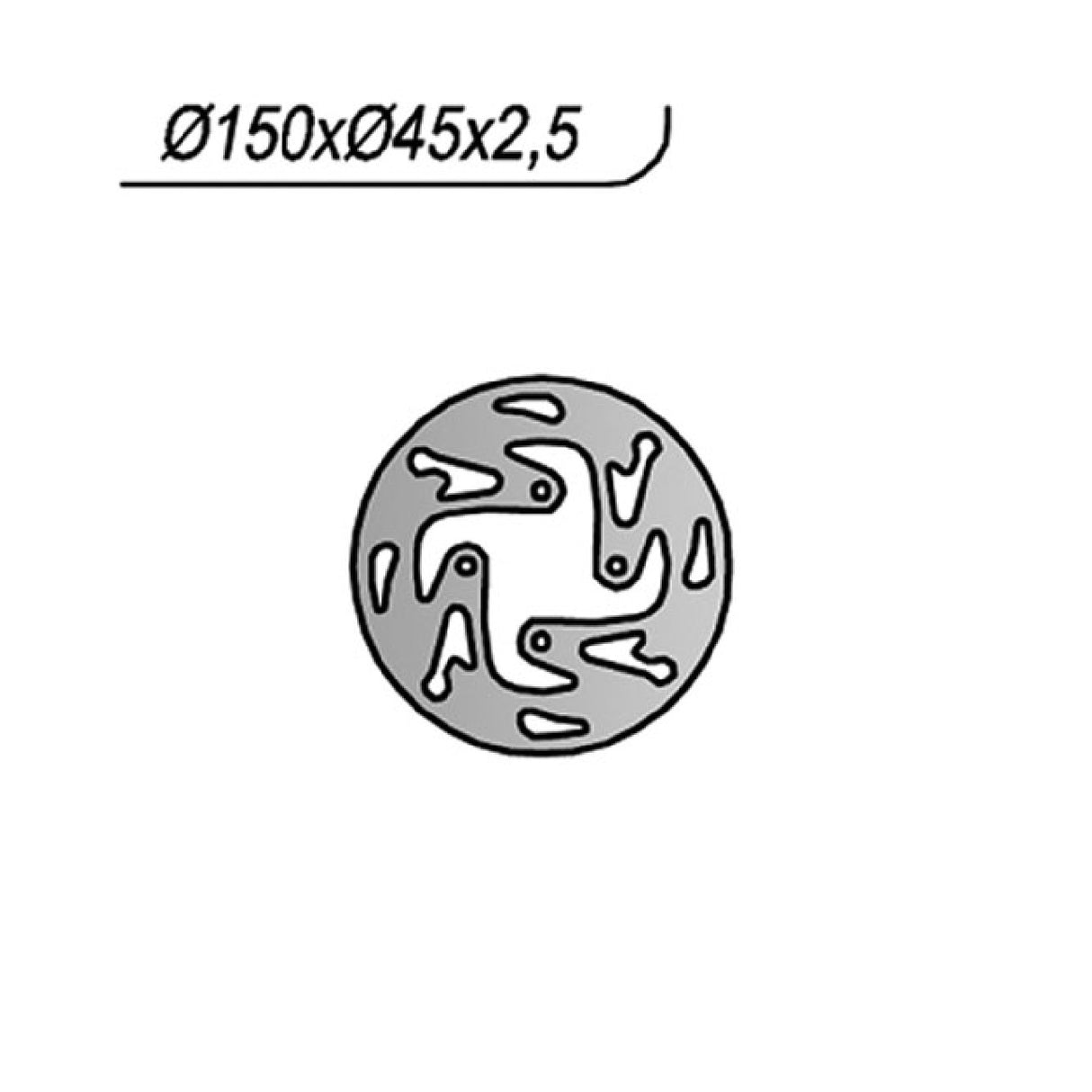 NG 1245 Bremsscheibe OSSA TR I 280 CC 11/13