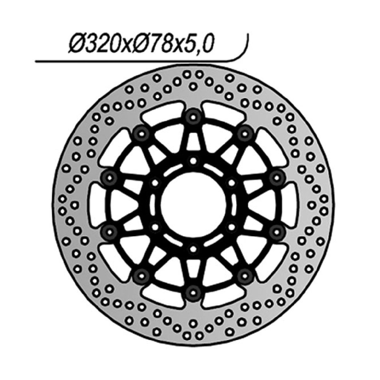 NG 1258 Disco Freno TRIUMPH Speed Triple (T509) 885 CC 97/99
