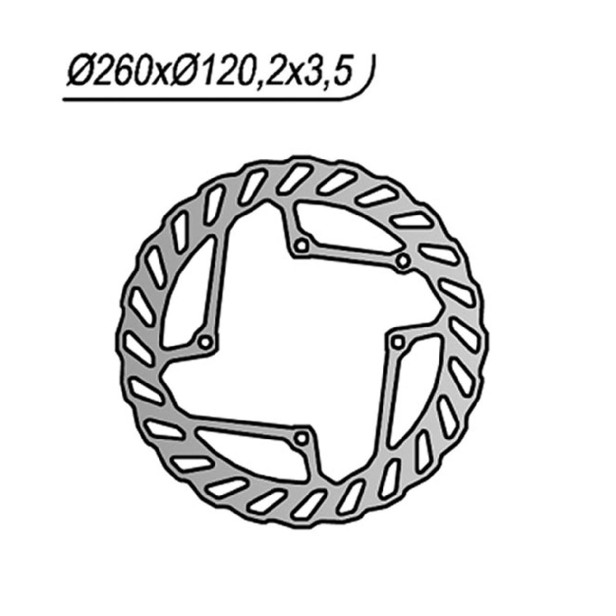 NG 1263X Disco de Freno BETAMOTOR RR EN (Motor KTM) 250 CC 05/07