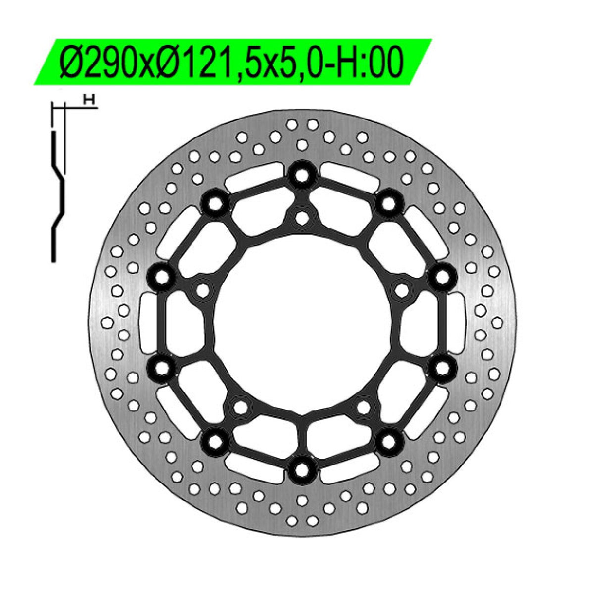 NG 1278 Disco Freno SUZUKI SFV Gladius 650 CC 09/15