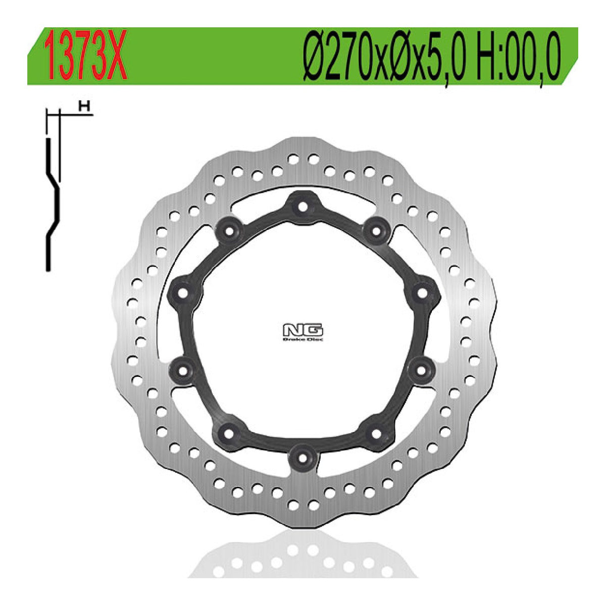 NG 1373X Disco de freno BMW C Sport (K18) 600 CC 12/15