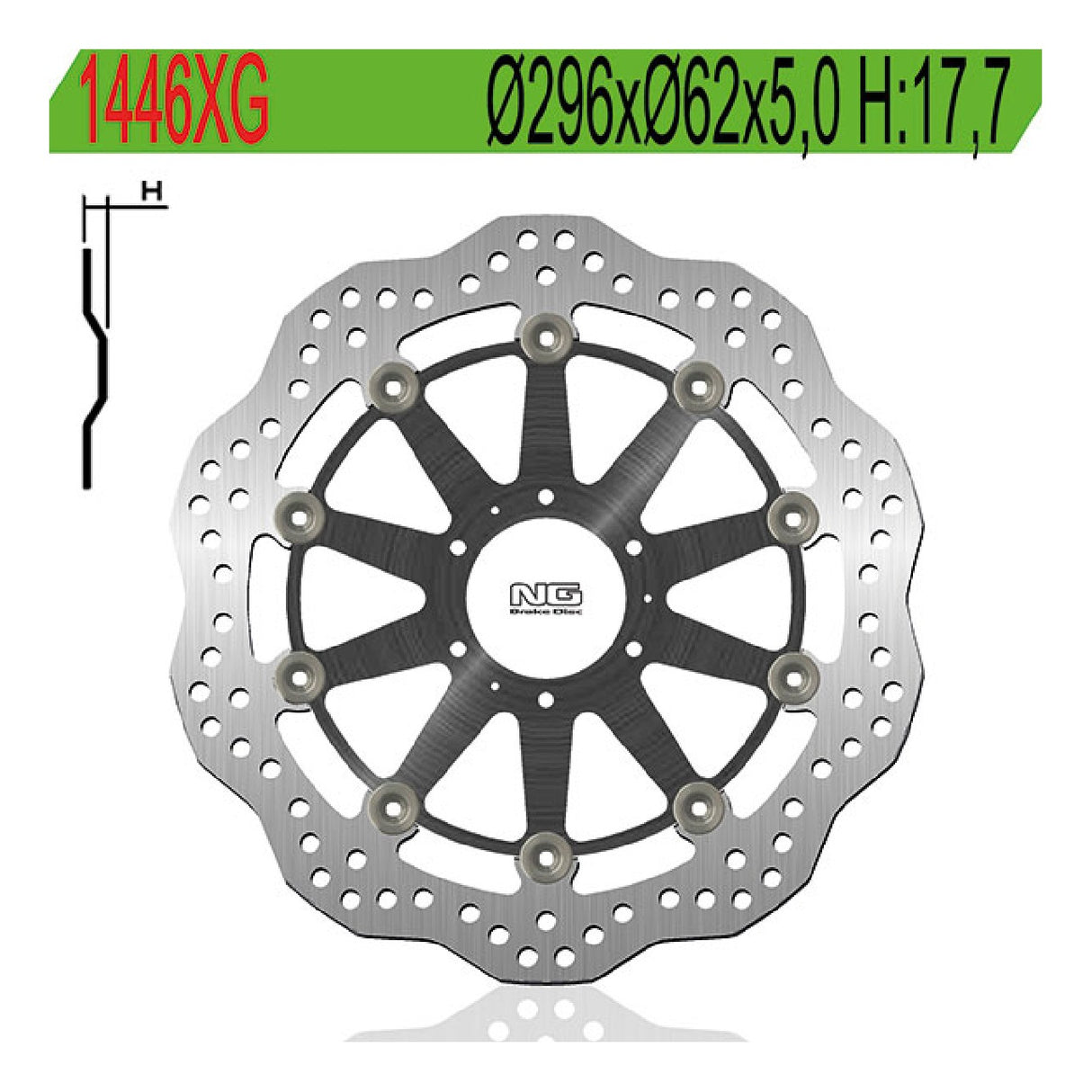 NG 1446XG Disco Freno HONDA XLV Varadero (SD01/SD02) 1000 CC 99/11