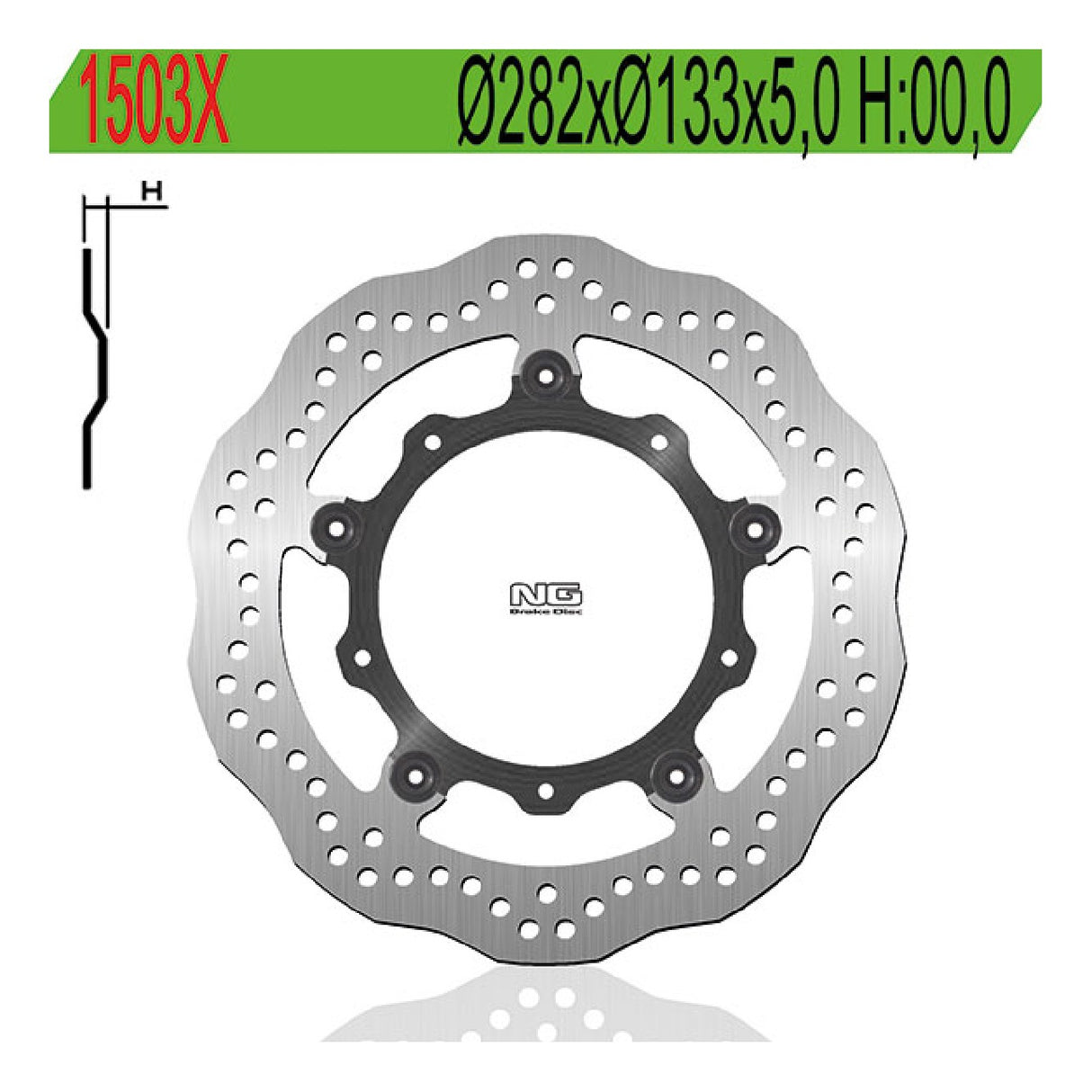 NG 1503X Bremsscheibe YAMAHA MT07 (RM041) 700 cm³ 14/16