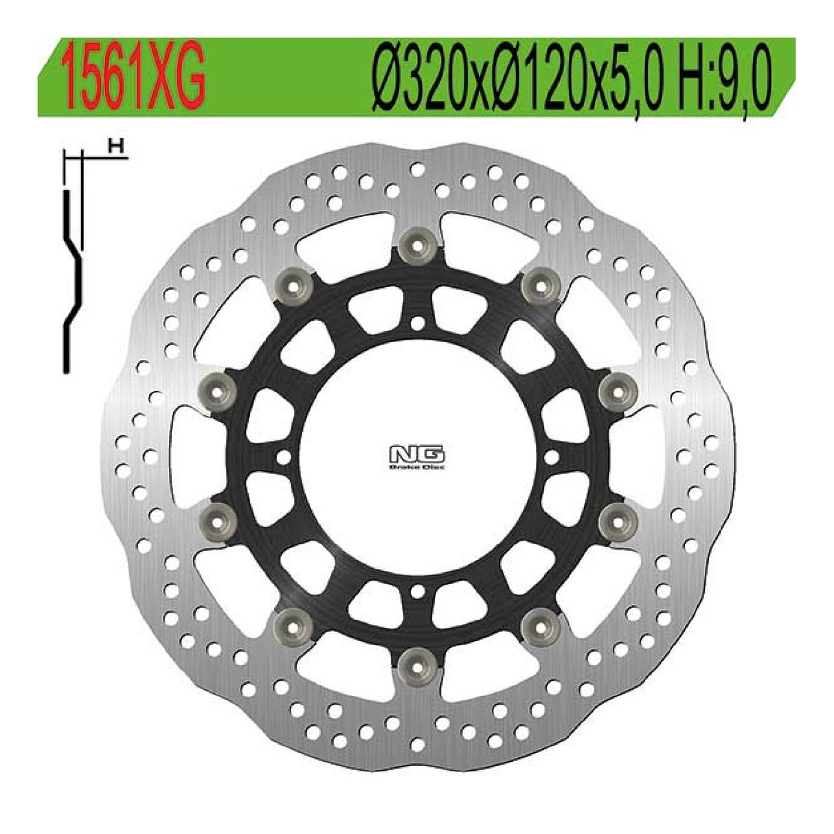NG 1561X Disco de Freno HUSQVARNA SM R 400 02