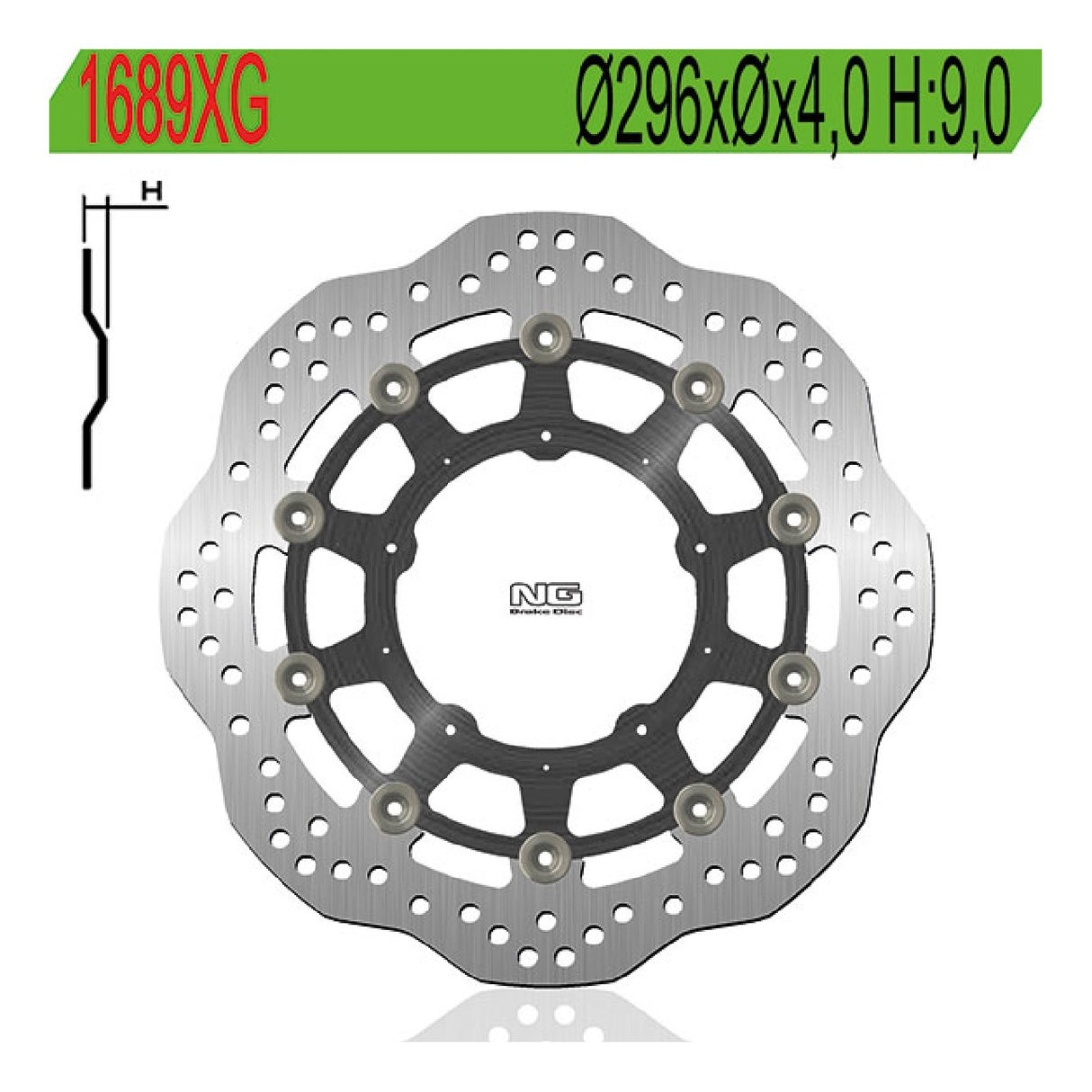NG 1689XG Bremsscheibe HONDA X-ADV (RC95A/RC95B) 750 cm³ 17/20