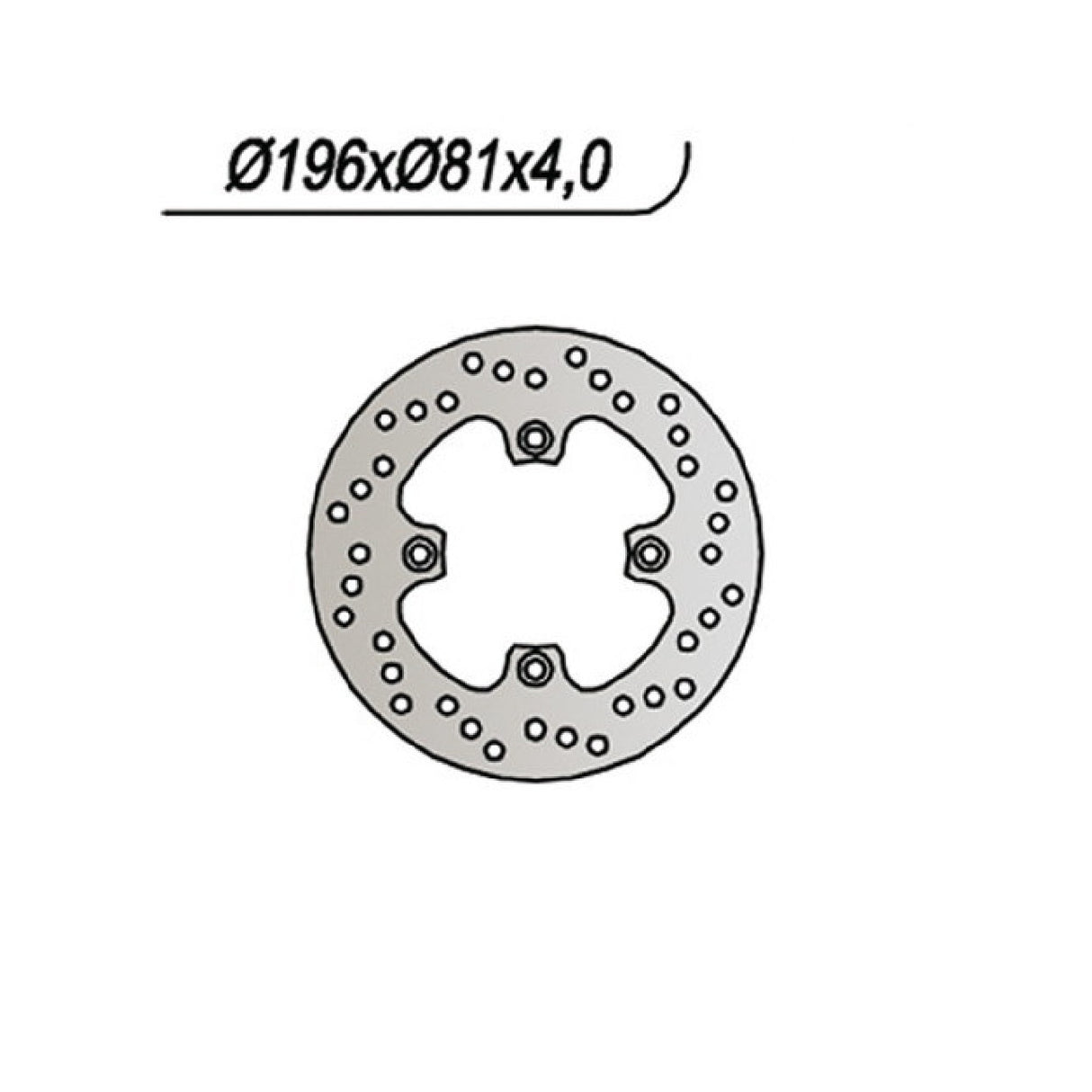 NG 282 Disco de freno BOMBARDIER-CAN AM DS, DS Baja, DS X 650 CC 01