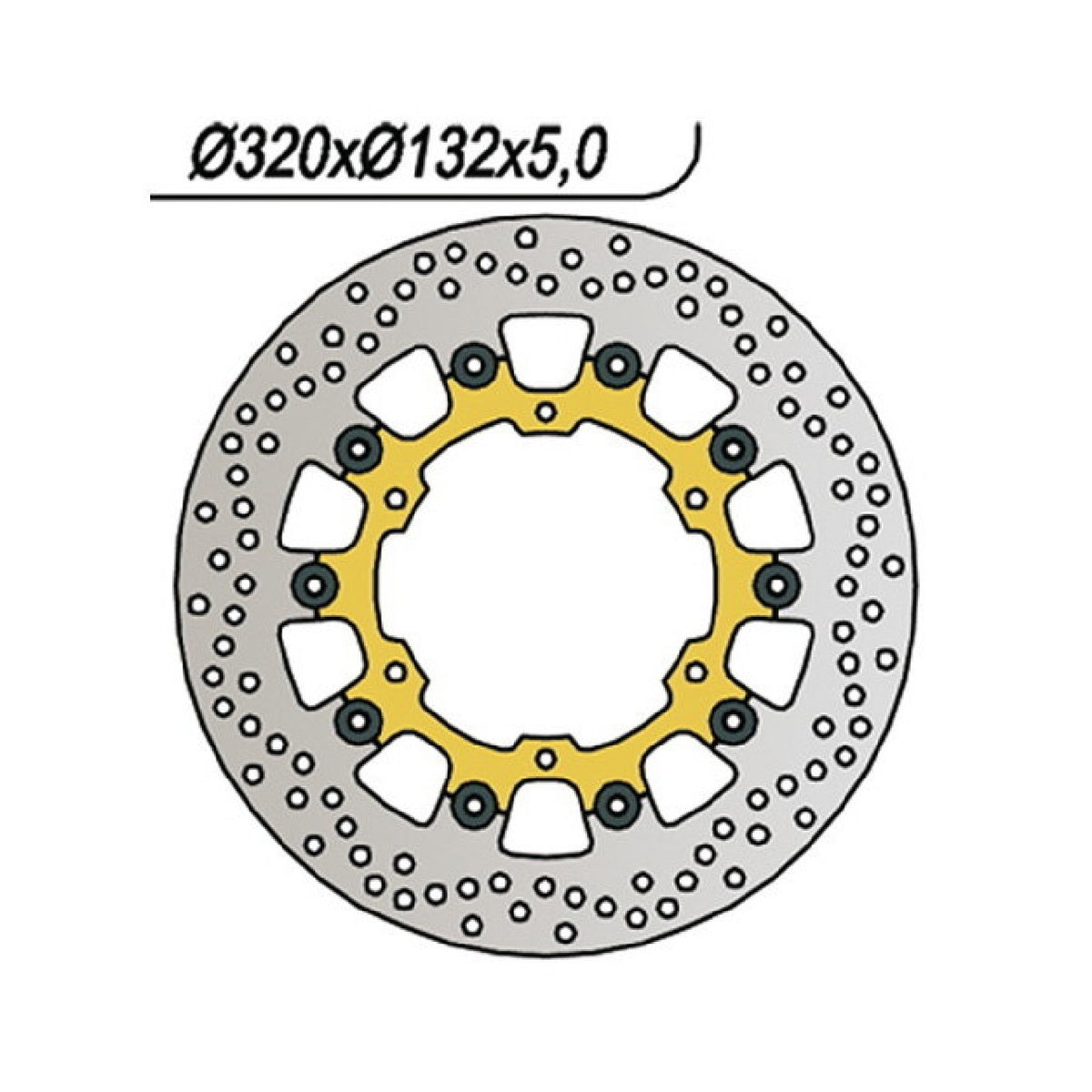 NG 297 Bremsscheibe YAMAHA YZF R7 (OW02) 750 cm³ 99/02