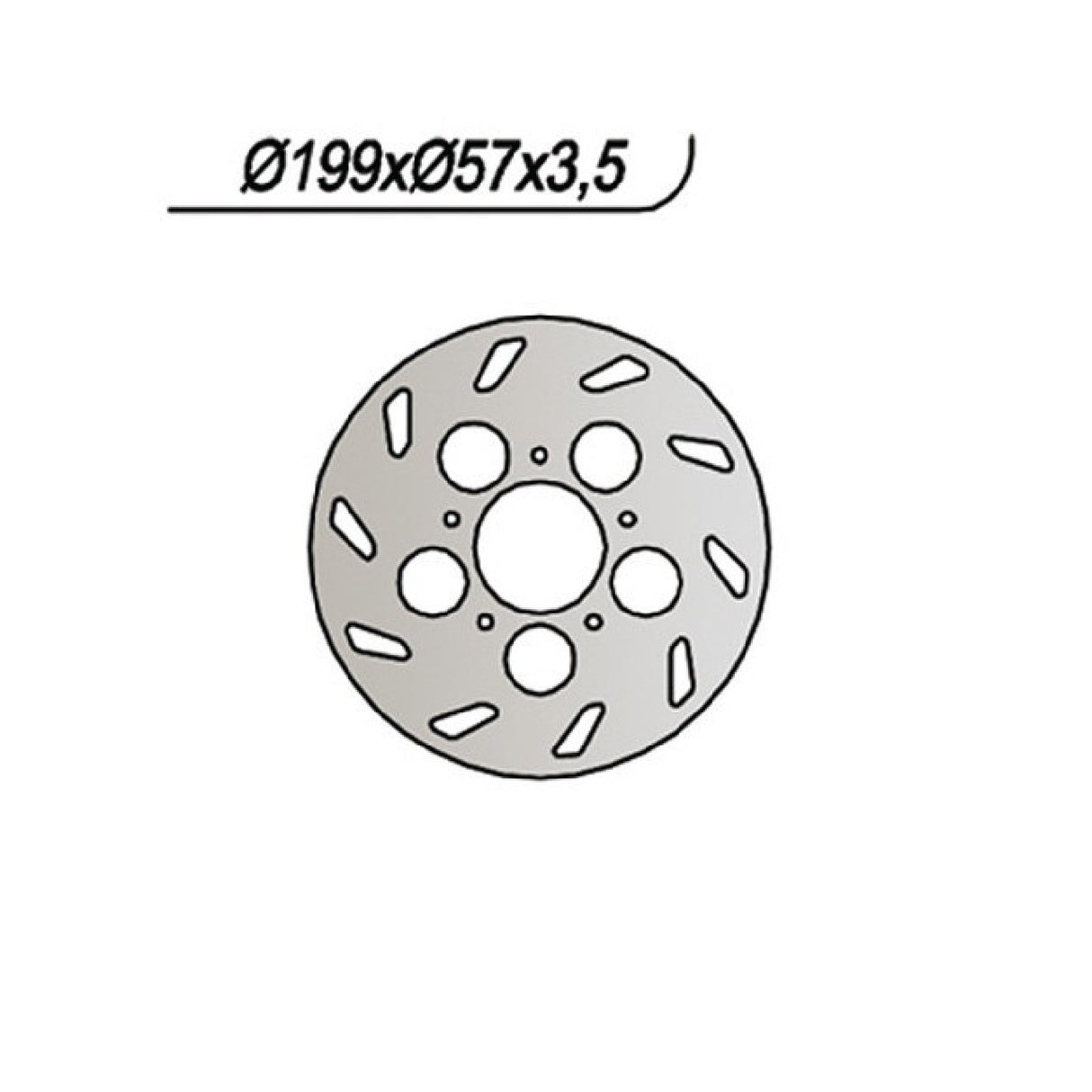 Disco de freno NG 311 RIEJU RS 1 Castrol Serie 50 CC 01