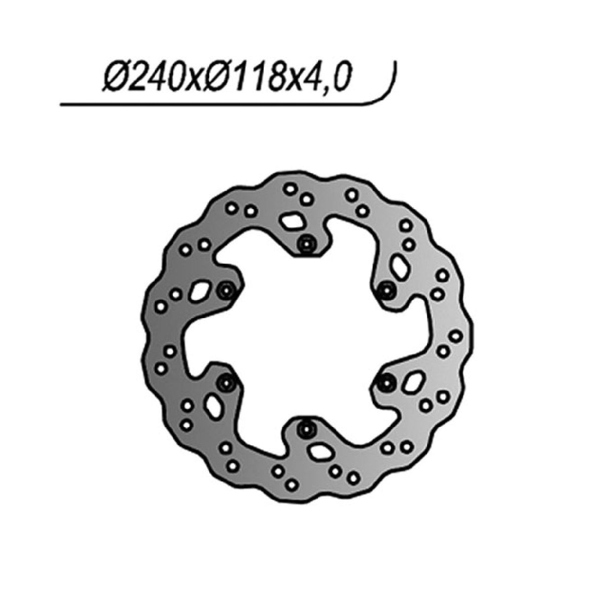 NG 329X Bremsscheibe SUZUKI RM 125 CC 99/08