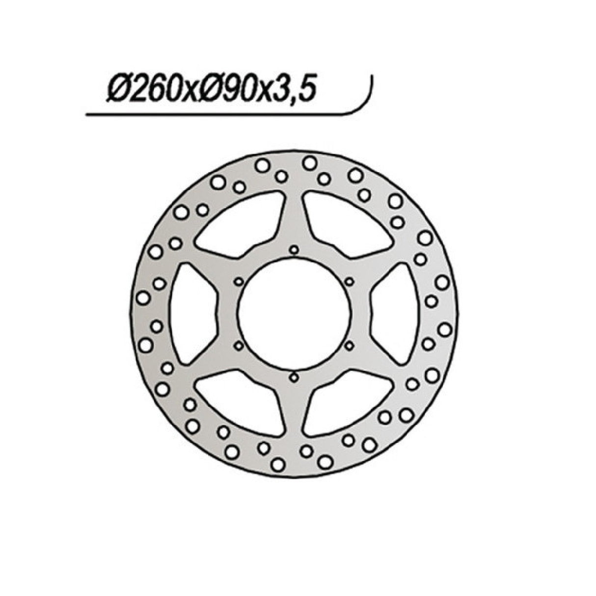 NG 342 Bremsscheibe MOTOR HISPANIA RX Super Racing LC 50 CC 00/03