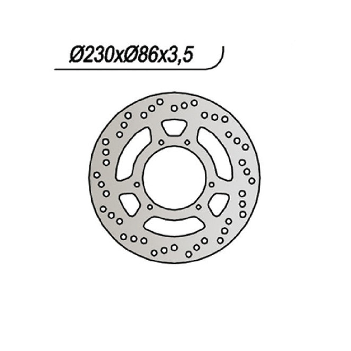 Disco de freno NG 390 YAMAHA DT R LC (3PY) 125 CC 89/92